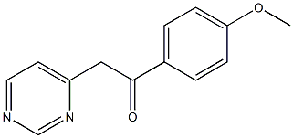 1-(4-METHOXYPHENYL)-2-PYRIMIDIN-4-YLETHANONE CAS#: 36827-95-9