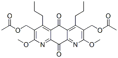 3,7-Bis[(acetyloxy)methyl]-2,8-dimethoxy-4,6-dipropylpyrido[3,2-g]quinoline-5,10-dione CAS#: 119623-92-6