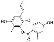 3,8-Dihydroxy-1,9-dimethyl-6-(1-methyl-1-propenyl)-11H-dibenzo[b,e][1,4]dioxepin-11-one CAS#: 36587-59-4