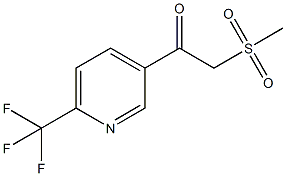 2-(METHYLSULFONYL)-1-[6-(TRIFLUOROMETHYL)PYRIDIN-3-YL]ETHANONE CAS#: 386704-14-9