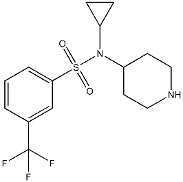 N-CYCLOPROPYL-N-PIPERIDIN-4-YL-3-(TRIFLUOROMETHYL)BENZENESULFONAMIDE CAS#: 387350-79-0