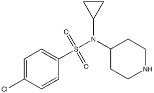 4-CHLORO-N-CYCLOPROPYL-N-PIPERIDIN-4-YLBENZENESULFONAMIDE CAS#: 387350-81-4