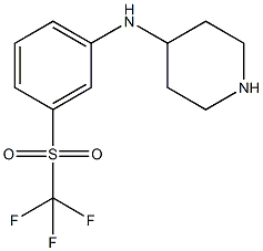 N-[3-[(TRIFLUOROMETHYL)SULFONYL]PHENYL]PIPERIDINE-4-AMINE CAS#: 387350-88-1