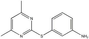 3-[(4,6-DIMETHYLPYRIMIDIN-2-YL)THIO]ANILINE CAS#: 387358-42-1