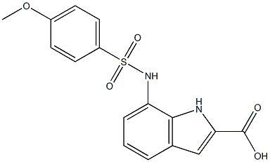 7-{[(4-METHOXYPHENYL)SULFONYL]AMINO}-1H-INDOLE-2-CARBOXYLICACID CAS#: 397245-05-5