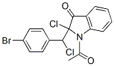 3H-Indol-3-one,  1-acetyl-2-[(4-bromophenyl)chloromethyl]-2-chloro-1,2-dihydro- CAS#: 144294-78-0