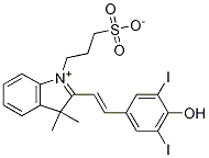 3H-IndoliuM, 2-[2-(4-hydroxy-3,5-diiodophenyl)ethenyl]-3,3-diMethyl-1-(3-sulfopropyl)-, inner salt CAS#: 145876-11-5