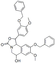 3H-Oxazolo[4,3-a]isoquinolin-3-one,  1,5,6,10b-tetrahydro-6-hydroxy-8-methoxy-1-[4-methoxy-3-(phenylmethoxy)phenyl]-9-(phenylmethoxy)- CAS#: 135574-27-5