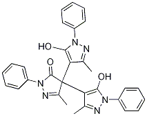 3H-Pyrazol-3-one, 2,4-dihydro-4,4-bis(5-hydroxy-3-Methyl- 1-phenyl-1H-pyrazol-4-yl)-5-Methyl-2-phenyl- CAS#: 124009-63-8