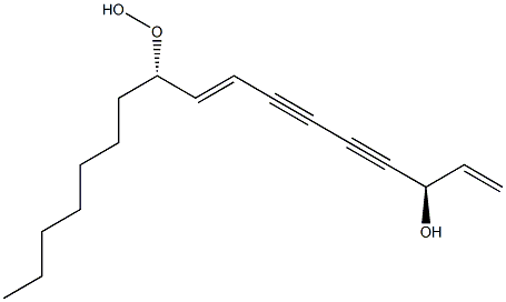 (3R,10S,8E)-10-Hydroperoxy-1,8-heptadecadiene-4,6-diyn-3-ol CAS#: 141947-42-4
