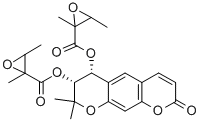 (3R,4R)-2,2-DIMETHYL-8-OXO-2,3,4,8-TETRAHYDROPYRANO[3,2-G]CHROMENE-3,4-DIYL BIS(2,3-DIMETHYLOXIRANE-2-CARBOXYLATE) CAS#: 37975-61-4