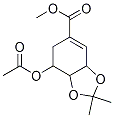 (3R,4S,5R)-7-(Acetyloxy)-3a,6,7,7a-tetrahydro-2,2-diMethyl-1,3-benzodioxole-5-carboxylic Acid Methyl Ester CAS#: 143308-74-1