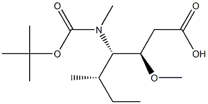 (3R,4S,5S)-4-(tert-butoxycarbonyl(Methyl)aMino)-3-Methoxy-5-Methylheptanoic acid CAS#: 132149-81-6