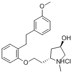(3R,5R)-5-[2-[2-[2-(3-METHOXYPHENYL)ETHYL]PHENOXY]ETHYL]-1-METHYL-3-PYRROLIDINOL HYDROCHLORIDE CAS#: 167144-79-8