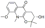 (3S)-2,3,4,10-Tetrahydro-3-hydroxy-9-methoxy-2,2,10-trimethyl-5H-pyrano[2,3-b]quinolin-5-one CAS#: 478-38-6