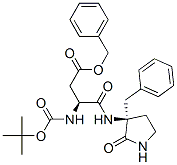 (3S)-3-[(tert-Butoxycarbonyl)amino]-4-oxo-4-[[(S)-3-benzyl-2-oxopyrrolidin-3-yl]amino]butyric acid benzyl ester CAS#: 133230-47-4