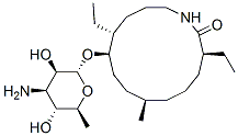 (3S,7R,10R,11R)-10-[(2R,3R,4R,5R,6S)-4-Amino-3,5-dihydroxy-6-methyl-oxan-2-yl]oxy -3,11-diethyl-7 -methyl-1-azacyclotetradecan-2-one CAS#: 128563-23-5
