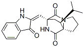 (3S,8aR,10S)-3-[[(Z)-1,3-Dihydro-3-oxo-2H-indol-2-ylidene]methyl]-1,2,3,7,8,8a-hexahydro-10-(1-methylethyl)-6H-3,8a-ethanopyrrolo[1,2-a]pyrazine-1,4-dione CAS#: 38136-68-4