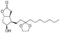 (3aR,4R,5R,6aS)-4-[3-(Ethyleneketal)decanyl]hexahydro-5-hydroxy-2H-cyclopenta[b]furan-2-one CAS#: 118696-65-4