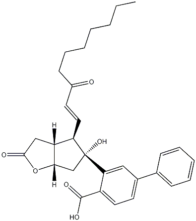 (3aR,4R,5R,6aS)-hexahydro-5-hydroxy-4-(3-oxo-1-decenyl)-2H-cyclopenta[b]furan-2-one 5-(4-Phenylbenzoate) CAS#: 39865-76-4