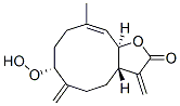 (3aS,7R,10E,11aR)-3a,4,5,6,7,8,9,11a-Octahydro-7-hydroperoxy-10-methyl-3,6-bis(methylene)cyclodeca[b]furan-2(3H)-one CAS#: 31105-79-0