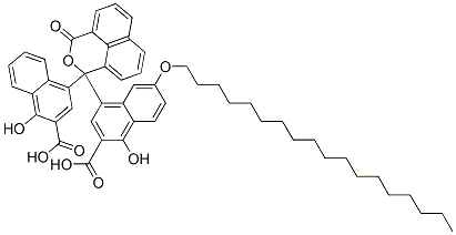4-[1-(3-carboxy-4-hydroxy-1-naphthyl)-3-oxo-1H,3H-naphtho[1,8-cd]pyran-1-yl]-1-hydroxy-6-(octadecyloxy)-2-naphthoic acid CAS#: 38122-81-5