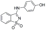 4-(1,1-DIOXO-1H-1LAMBDA6-BENZO[D]ISOTHIAZOL-3-YLAMINO)-PHENOL CAS#: 296790-99-3