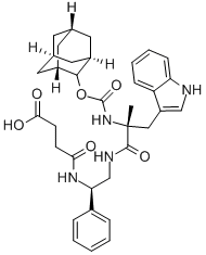 4-[[(1R)-2-[[(2R)-3-(1H-INDOL-3-YL)-2-METHYL-1-OXO-2-[[(TRICYCLO[3.3.1.13,7]DEC-2-YLOXY)CARBONYL]AMINO]PROPYL]AMINO]-1-PHENYLETHYL]AMINO]-4-OXOBUTANOIC ACID CAS#: 130332-27-3