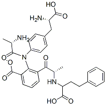 4-[[(1S)-1-[[(2S)-2-[[(2S)-2-[(1-carboxy-3-phenyl-propyl)amino]propano yl]amino]propanoyl]carbamoyl]-2-phenyl-ethyl]amino]benzoic acid CAS#: 116560-97-5