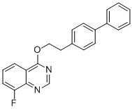4-(2-(1,1'-Biphenyl)-4-ylethoxy)-8-fluoroquinazoline CAS#: 124428-19-9