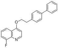 4-(2-(1,1'-Biphenyl)-4-ylethoxy)-8-fluoroquinoline CAS#: 124533-95-5