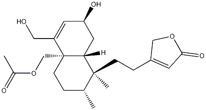 4-[2-[(1S,2R,4aS,7S,8aR)-4a-[(Acetyloxy)methyl]-1,2,3,4,4a,7,8,8a-octahydro-7-hydroxy-5-(hydroxymethyl)-1,2-dimethyl-1-naphthalenyl]ethyl]-2(5H)-furanone CAS#: 125675-09-4