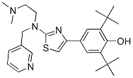 4-(2-((2-(Dimethylamino)ethyl)-(3-pyridinylmethyl)amino)-4-thiazolyl)- 2,6-bis(1,1-dimethylethyl)phenol CAS#: 136468-89-8