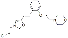 4-[2-[2-[(E)-2-(3-methyloxazol-5-yl)ethenyl]phenoxy]ethyl]morpholine h ydrochloride CAS#: 139193-89-8