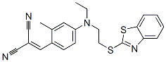 [[4-[[2-(2-benzothiazolylthio)ethyl]ethylamino]-2-methylphenyl]methylene]malononitrile CAS#: 34613-03-1