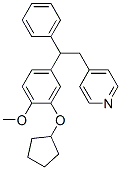 4-(2-(3-(Cyclopentyloxy)-4-methoxyphenyl)-2-phenylethyl)pyridine CAS#: 162542-90-7
