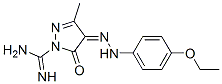 4-[2-(4-Ethoxyphenyl)hydrazono]-4,5-dihydro-3-methyl-5-oxo-1H-pyrazole-1-carboxamidine CAS#: 42541-28-6