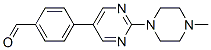 4-(2-(4-Methylpiperazin-1-yl)pyrimidin-5-yl)benzaldehyde CAS#: 281234-46-6