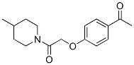 4'-[[2-(4-Methylpiperidino)-2-oxoethyl]oxy]acetophenone CAS#: 31189-06-7