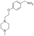 (4-(2-(4-methylpiperazin-1-yl)ethoxy)phenyl)methanamine CAS#: 128540-39-6