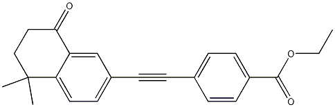 4-[2-(5,6,7,8-Tetrahydro-5,5-dimethyl-8-oxo-2-naphthalenyl)ethynyl]benzoic Acid Ethyl Ester CAS#: 166978-49-0
