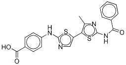 4-[[2'-(BenzoylaMino)-4'-Methyl[4,5'-bithiazol]-2-yl]aMino]benzoic Acid CAS#: 315704-34-8