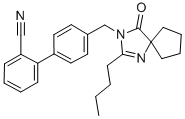 4'-[(2-Butyl-4-oxo-1,3-diazaspiro[4.4]non-1-en-3-yl)methyl]-(1,1'-biphenyl)-2-carbonitrile CAS#: 138401-24-8