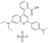 4-(2-Carboxy-phenyl)-7-diethylamino-2-(4-dimethylamino-phenyl)chromyliumperchlorate CAS#: 168206-23-3