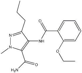 4-(2-Ethoxy benzamido)-1-methyl-3-n-propyl pyrazole-5-carboxamide. CAS#: 139756-03-9