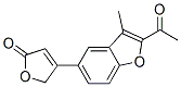 4-(2-acetyl-3-methyl-5-benzofuryl)furan-2(5H)-one CAS#: 3447-79-8