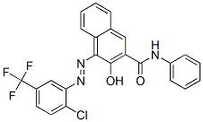4-[[2-chloro-5-(trifluoromethyl)phenyl]azo]-3-hydroxy-N-phenylnaphthalene-2-carboxamide CAS#: 440-29-9