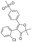 4-(2-chlorophenyl)-2,2-dimethyl-5-(4-(methylsulfonyl)phenyl)furan-3(2H)-one CAS#: 301691-55-4