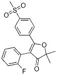 4-(2-fluorophenyl)-2,2-dimethyl-5-(4-(methylsulfonyl)phenyl)furan-3(2H)-one CAS#: 301691-47-4