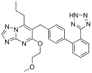 4-(2-methoxyethoxy)-2-propyl-3-[[4-[2-(2H-tetrazol-5-yl)phenyl]phenyl] methyl]-1,5,7,9-tetrazabicyclo[4.3.0]nona-2,4,6,8-tetraene CAS#: 168152-95-2